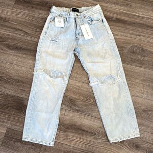 Lucky Brand 90’s Loose High Rise Straight Crop Jeans (4/27)